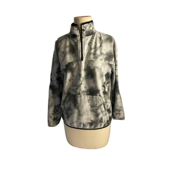 Soft Tie-Dye Fleece Quarter Zip Pullover No Boundaries S (3–5) - Picture 2 of 5